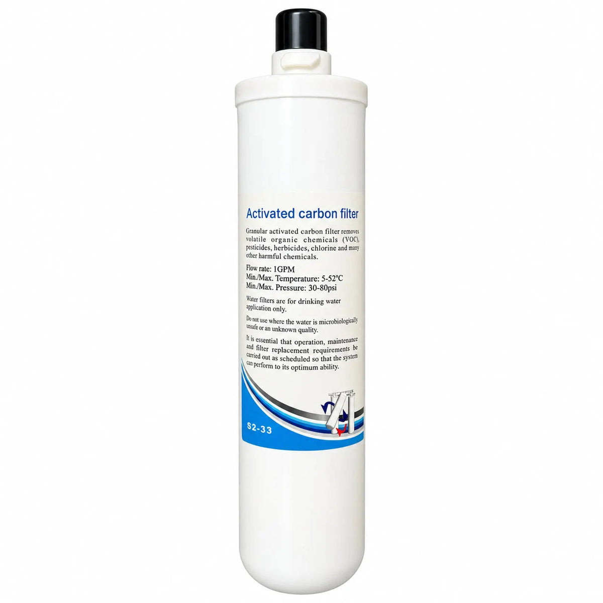 Lan Shan S2-33 quick change granular activated carbon filter cartridge