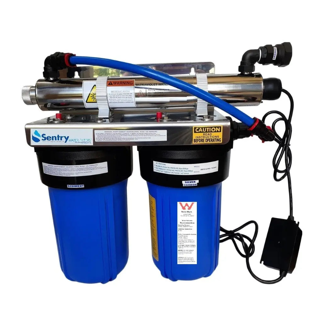 Sentry Reverse Osmosis Water Filters Big Blue dual UV tank water sterilising system