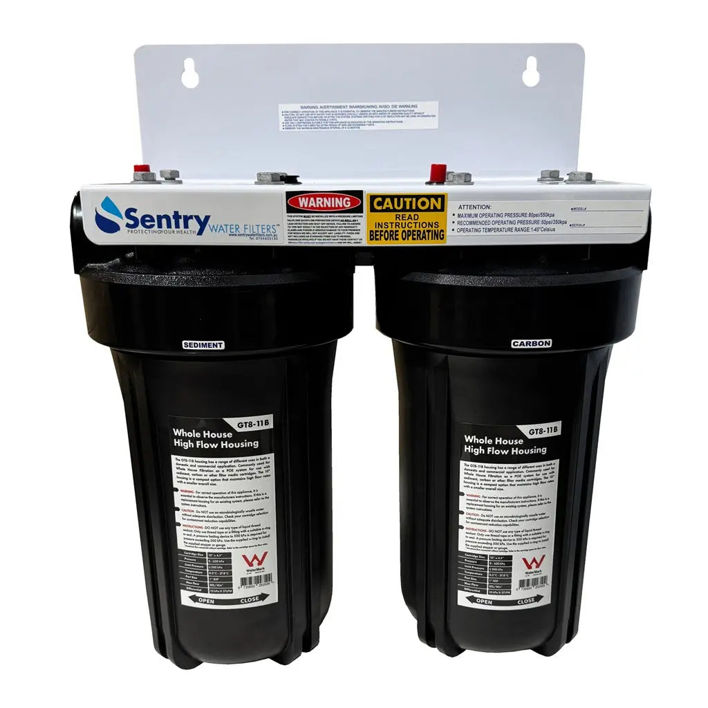 10"x4.5" Small Home | Whole House Water Filters | Sediment + Chlorine Sentry Water Filters