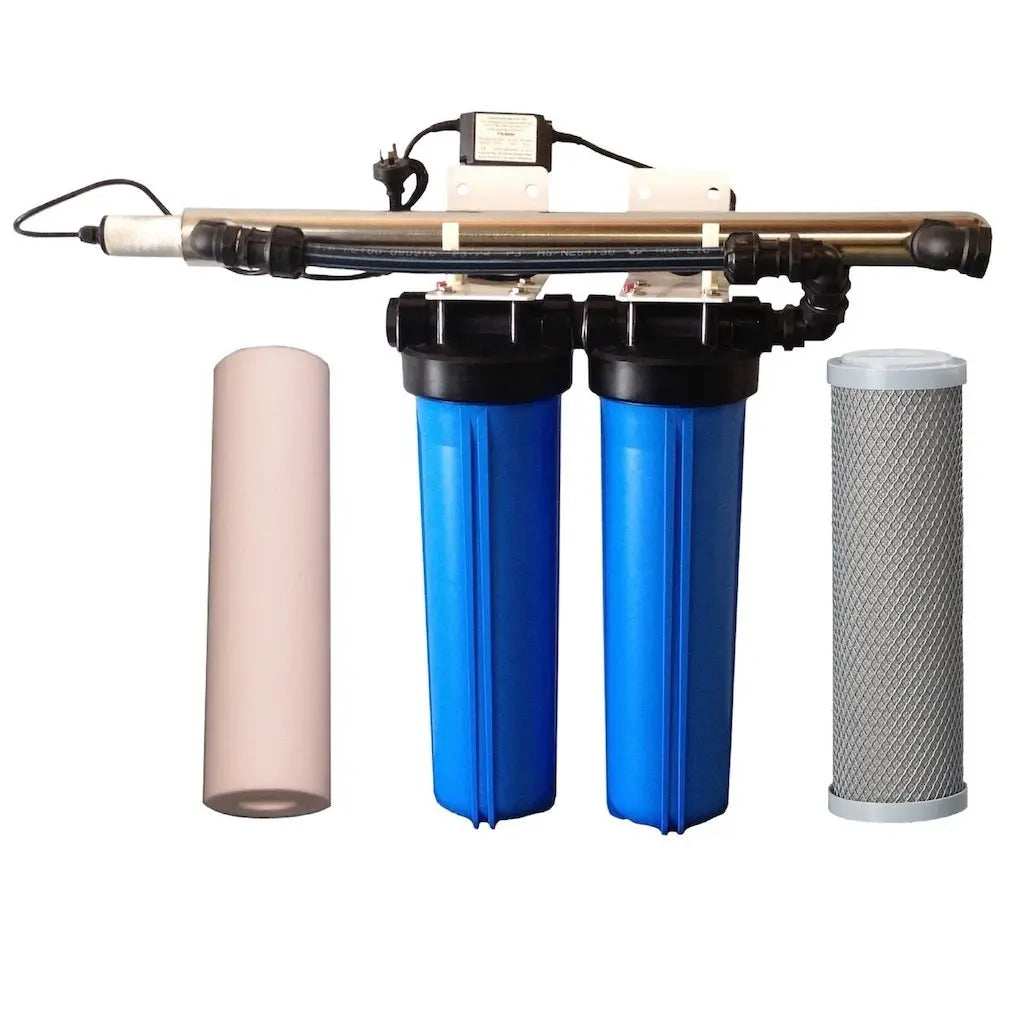 Large Home UV Sterilising Rainwater House Tank Filters 75w 85LPM