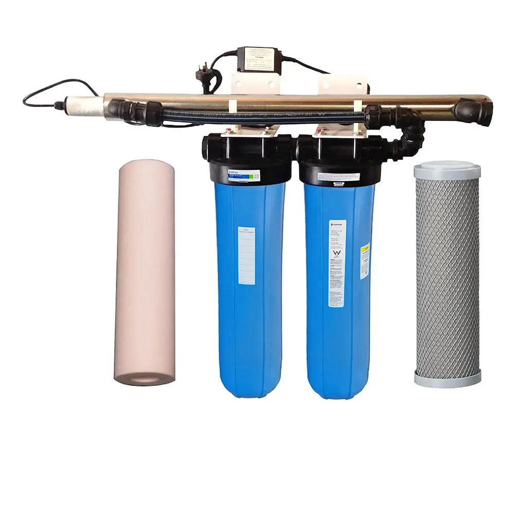 Medium Home UV Sterilising Rainwater House Tank Filters 40w 45LPM