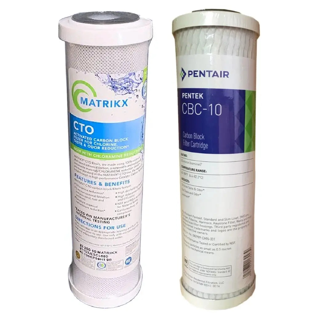 Sentry Water Filters Reverse Osmosis Filter Matrikx CTO chlorine removal Pentair Pentek CBC-10