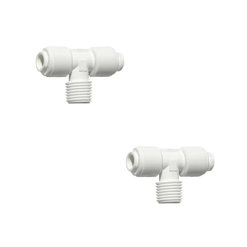 Sentry Water Filters Reverse Osmosis Quick fit T connectors 1/4"Tube to 1/4" Male to 1/4"Tube
