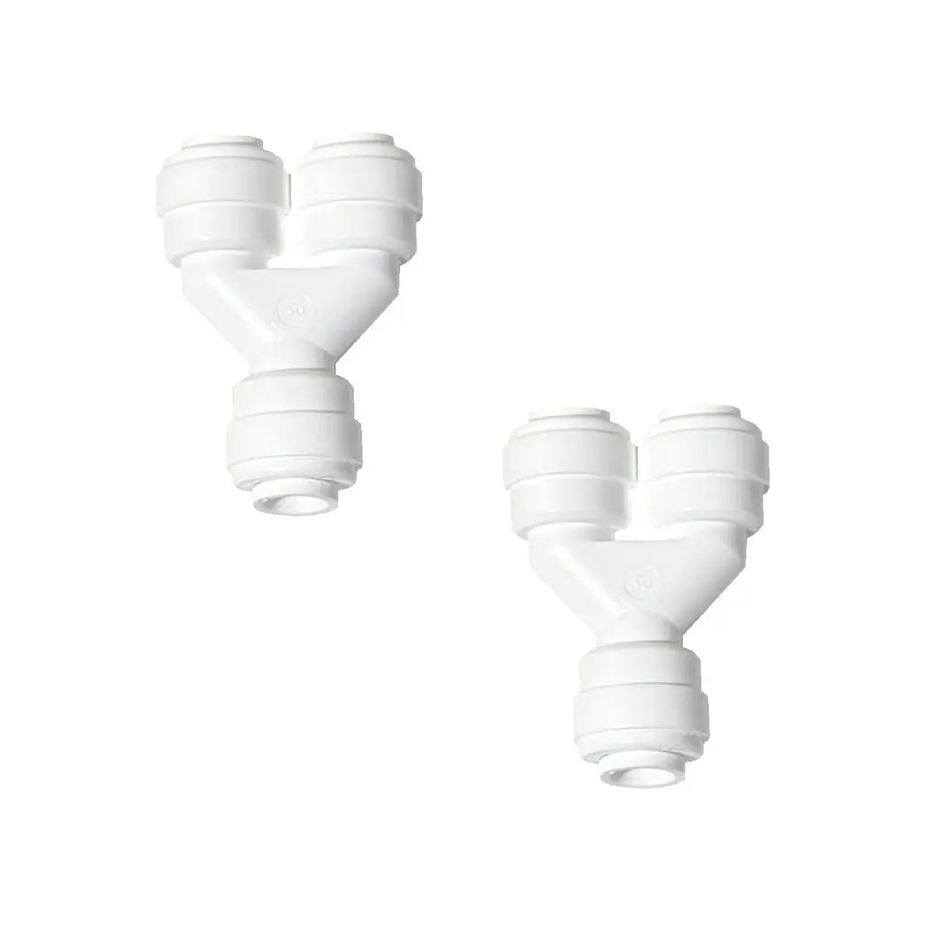 Sentry Water Filters Reverse Osmosis Quick fit Y connectors 1/4"Tube to 1/4"Tube to 1/4"Tube