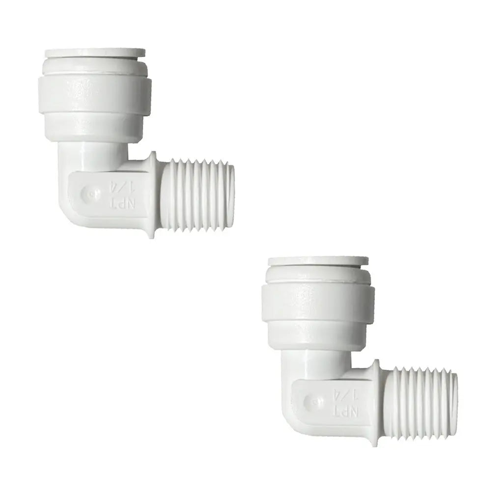 Sentry Water Filters Reverse Osmosis Quick fit connectors elbow 1/4" Male to 3/8" Tube