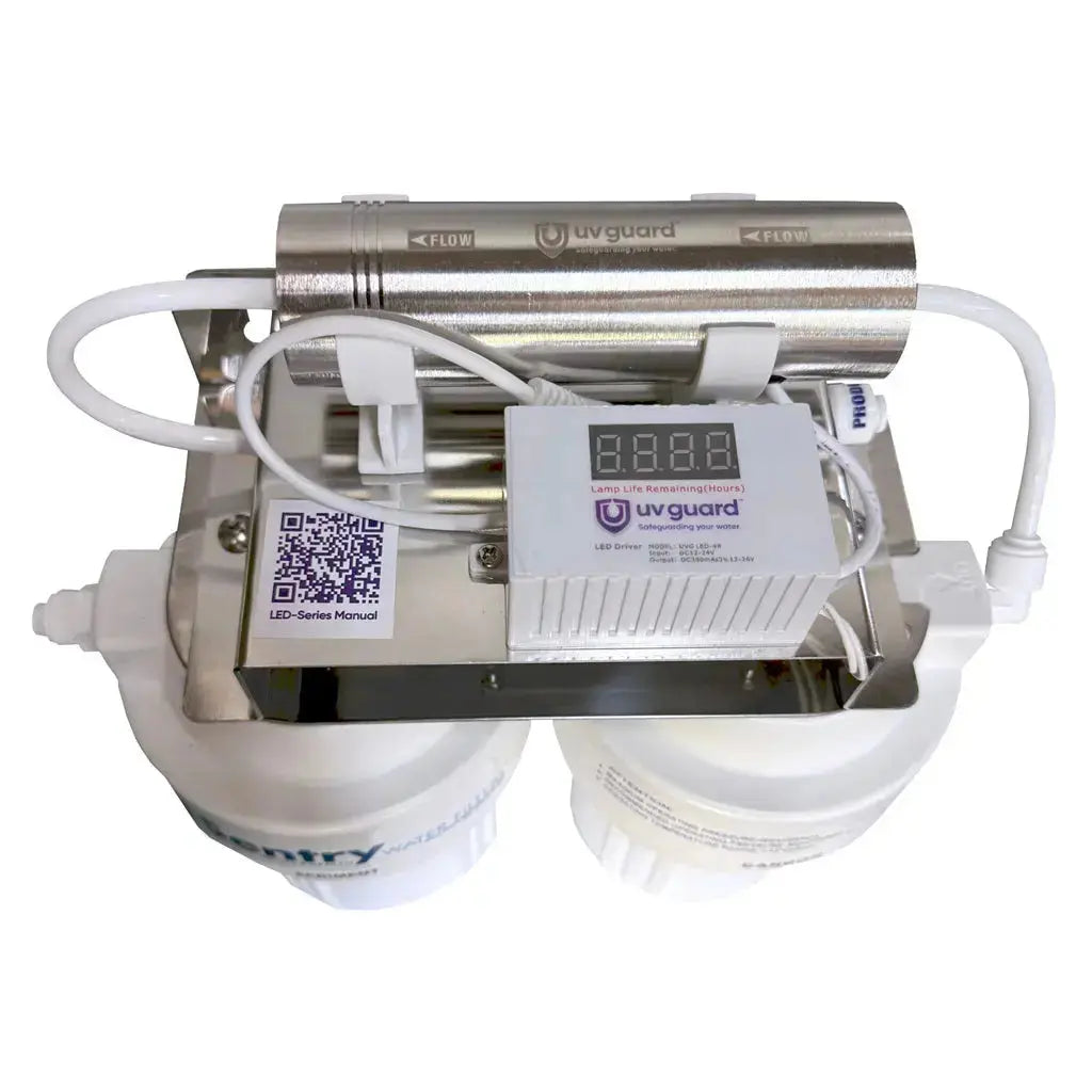 10"x2.5" LED UV system birds-eye-view