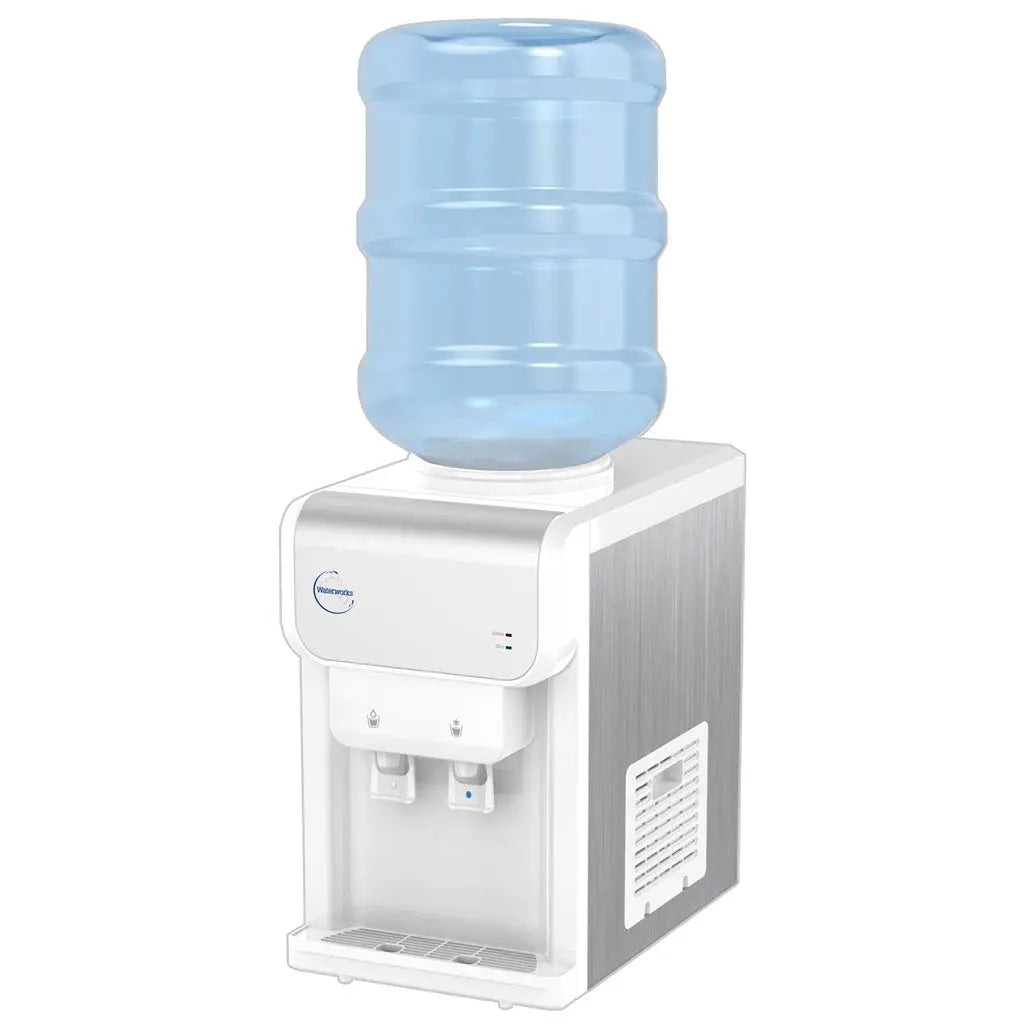 SB19 Waterworks Bench Counter Top Bottled Water Cooler Hot Cold + Filters Sentry Water Filters