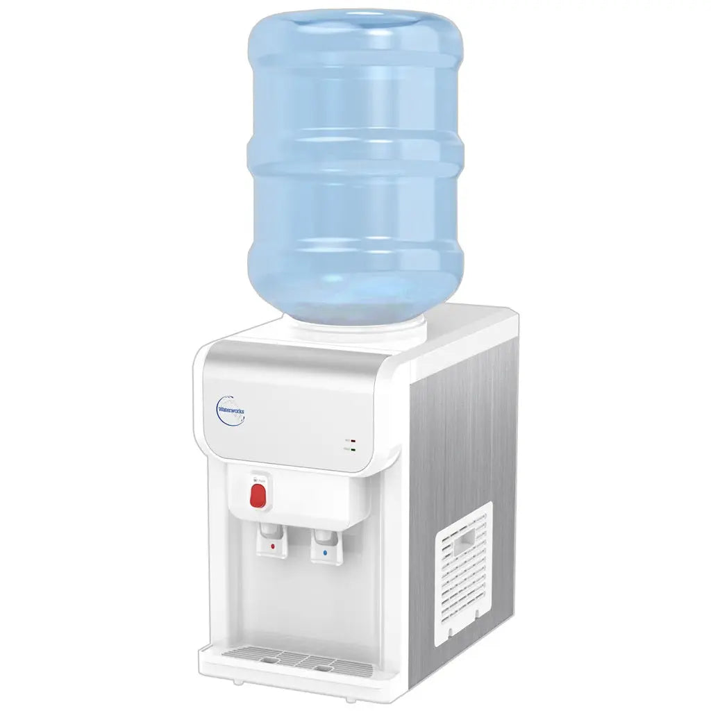SB19 Waterworks Bench Counter Top Bottled Water Cooler Hot Cold + Filters Sentry Water Filters