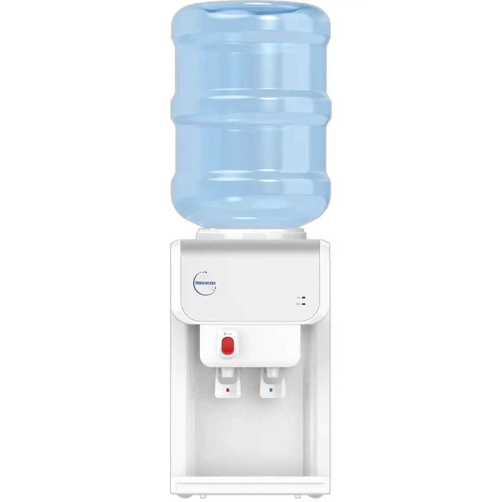 SB19 Waterworks Bench Counter Top Bottled Water Cooler Hot Cold + Filters Sentry Water Filters