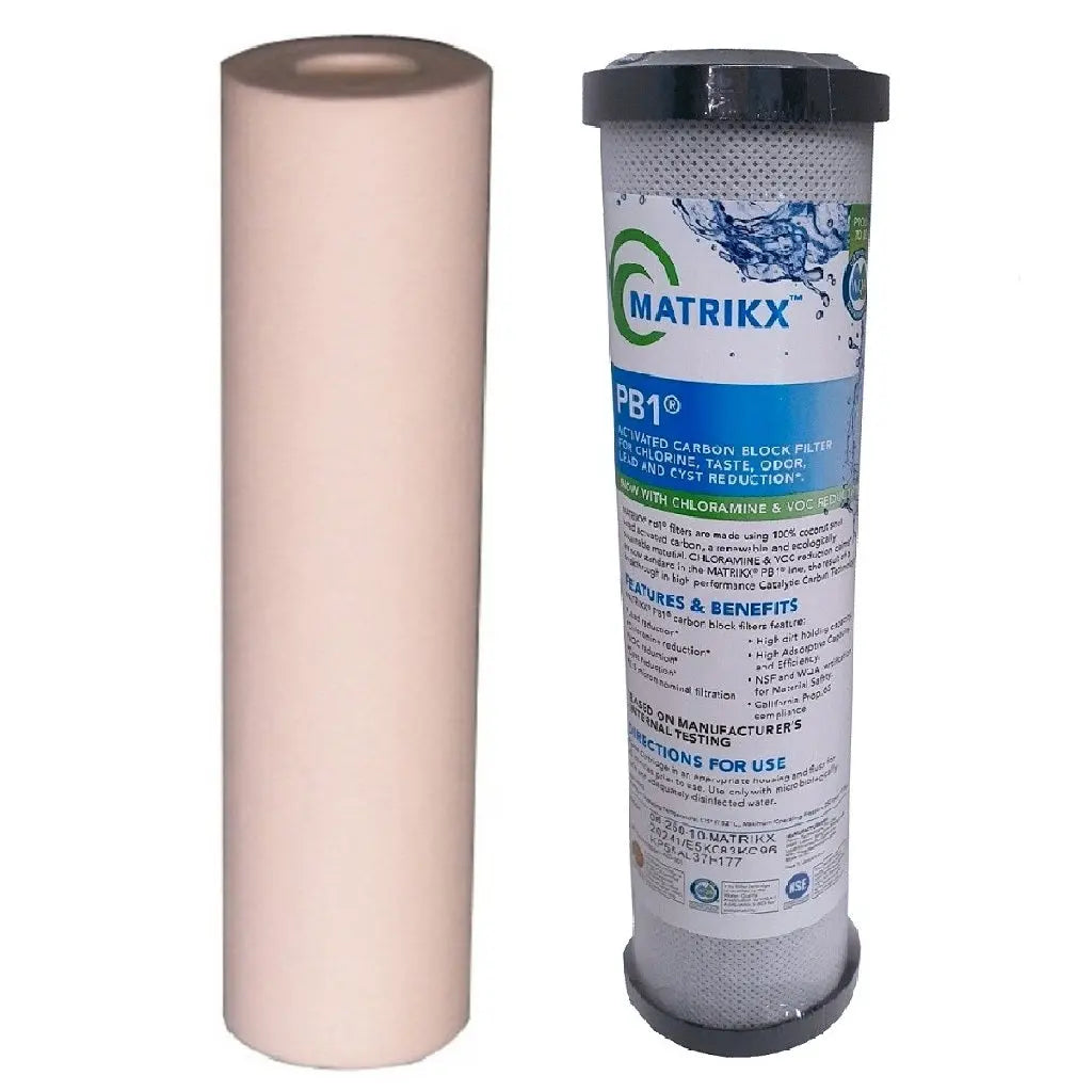 Matrikx Pb1 Lead Reducing Carbon Block and Spun Sediment Water Filters Sentry