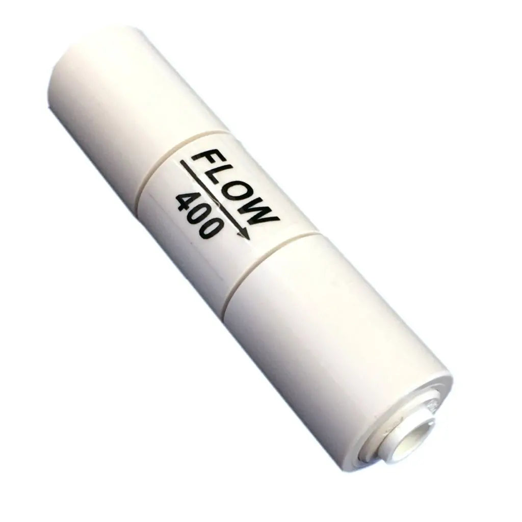 Flow restrictor RO reverse osmosis waste 400cc/min @ 60PSI