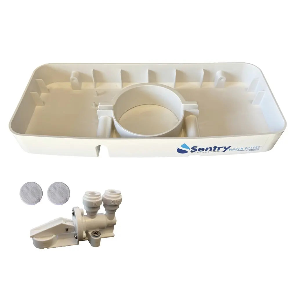 Leak Tray for Leak Detector Shut Off Device image. Detects leaks. With leak stop device no extra sensor pads. Sentry Water Filters