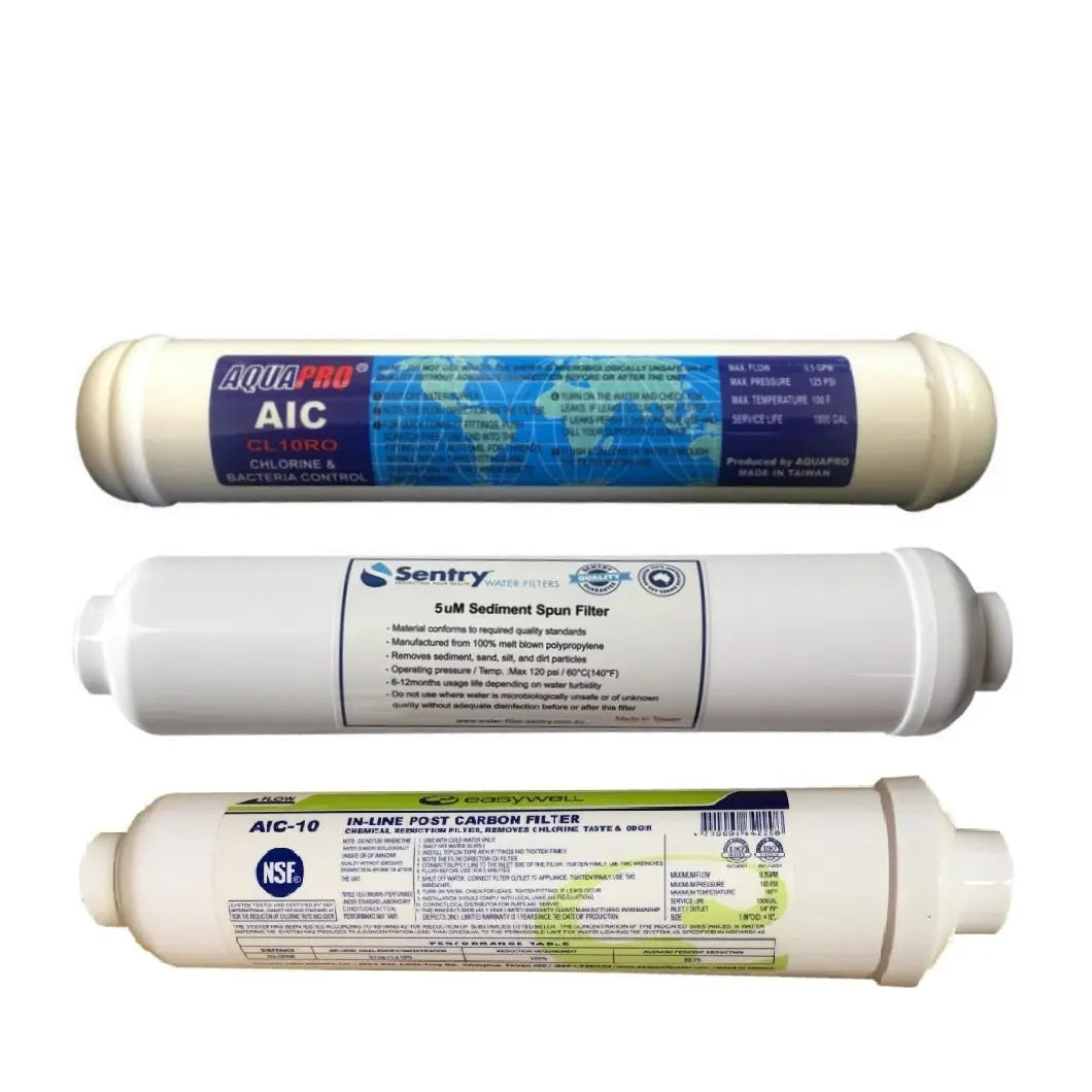 Sentry Water filters Replacement filter kit for the Premium Counter-top Reverse Osmosis filter system no membrane pre and post filter only CTRO-4P-G