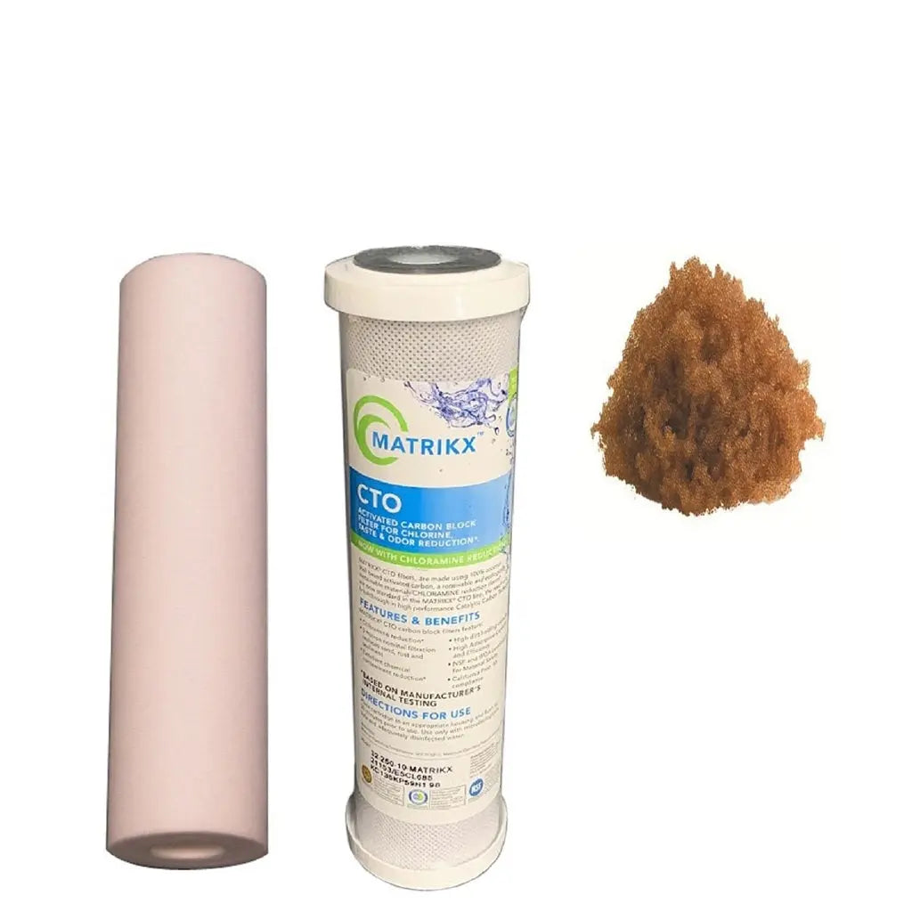 Sentry Water Filters Reverse osmosis filter PRO 4DJ high volume replacement filter pack no RO membrane and one loose DI resin refill