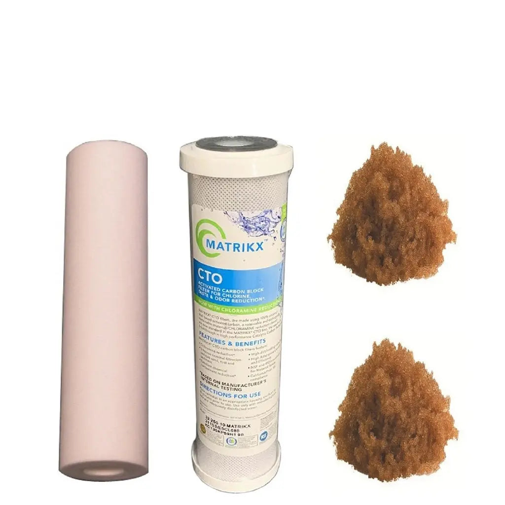 Sentry Water Filters Reverse osmosis filter PRO 4DJ high volume replacement filter pack no RO membrane and two loose resin refills