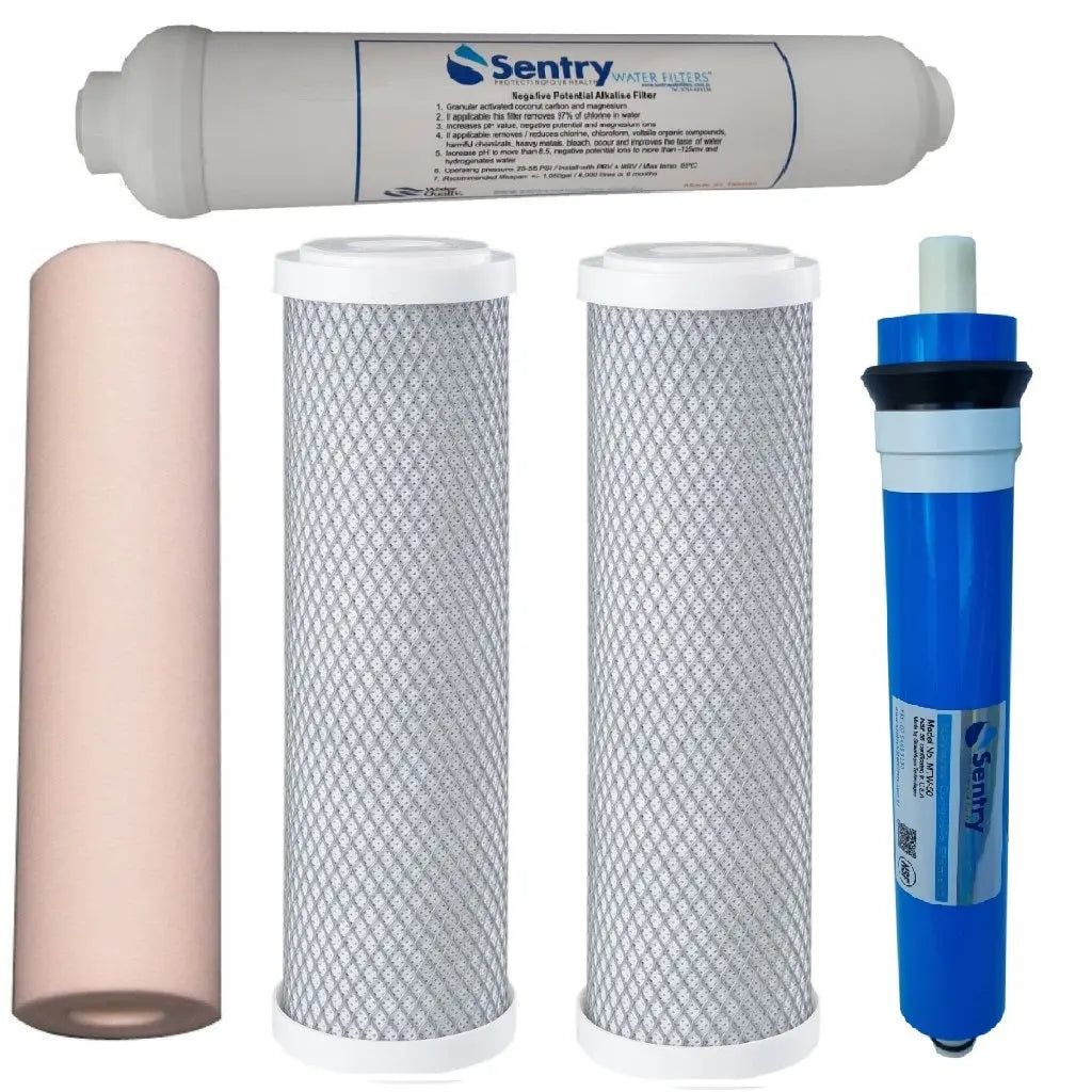 Sentry Water Filters reverse osmosis RO filter packs stage 5 replacement pack with 50gpd membrane
