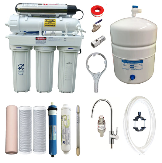 RON6-GU Reverse Osmosis Water Filters + UV Steriliser RO Purifiers Sentry Water Filters