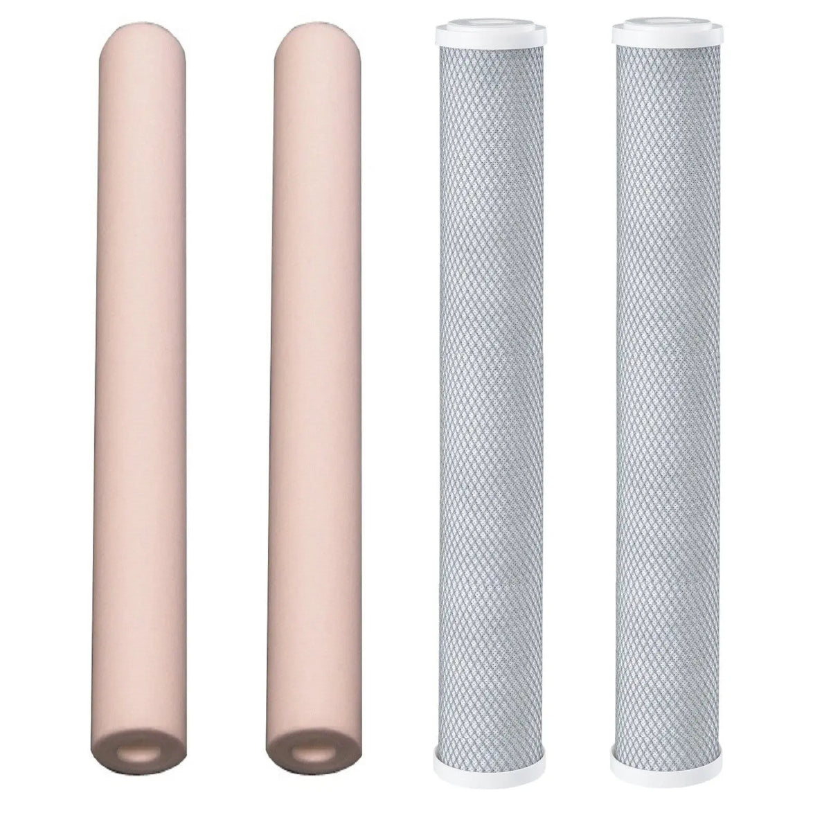 20"x2.5" 2x Sediment Water Filter + 2x Carbon | Reverse Osmosis RO Pre-Filters