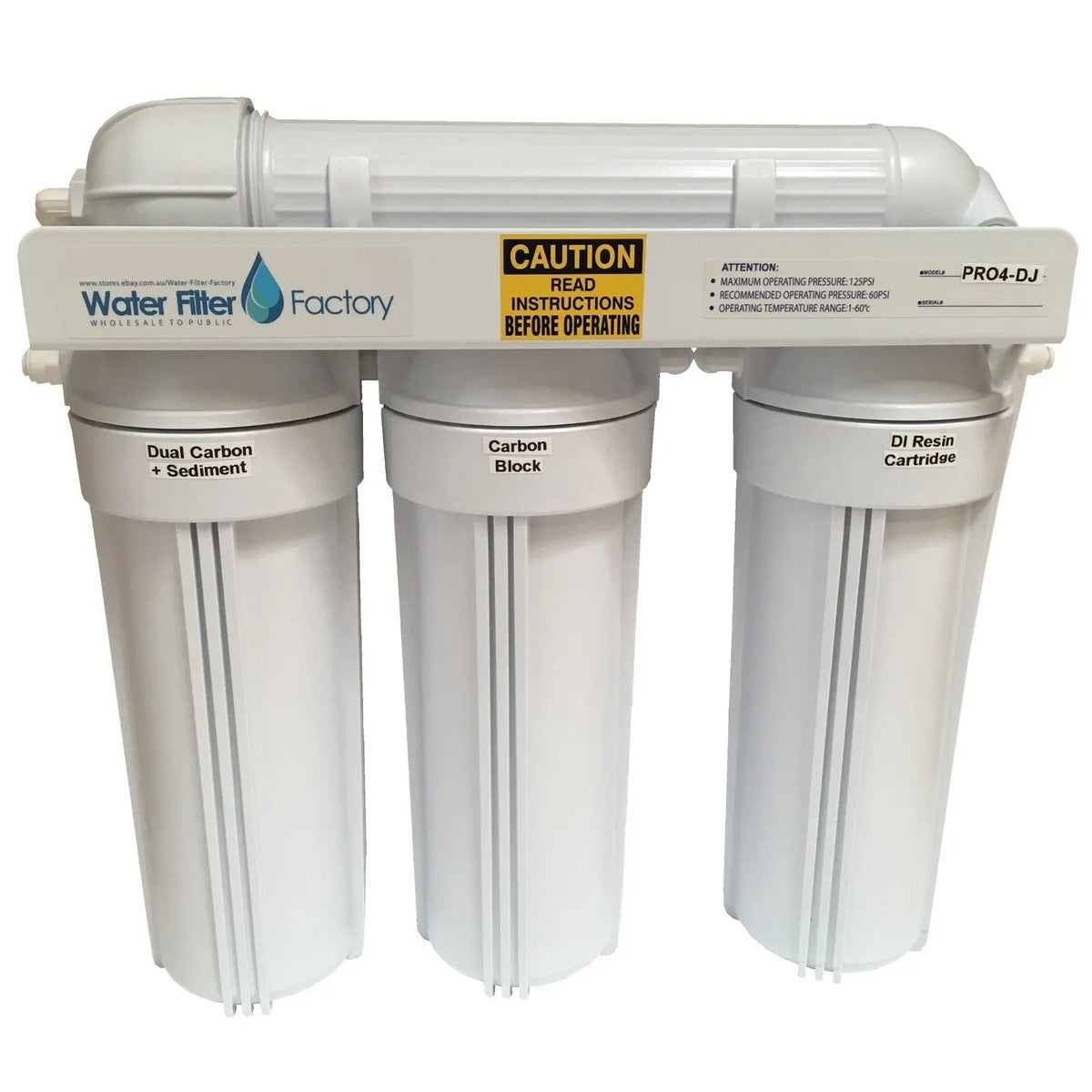 Reverse Osmosis RO DI Water Filter | Marine Aquarium Tank RODI Filters PRO-4-DJ