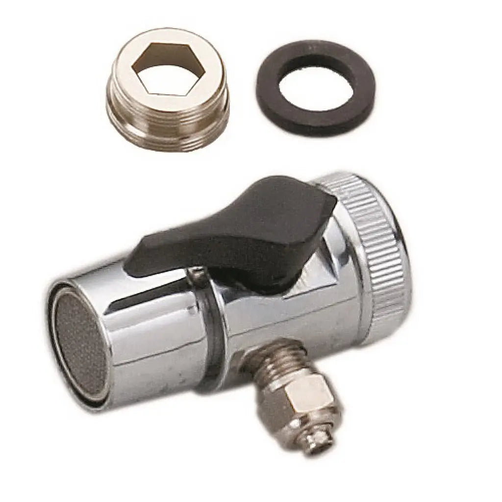Diverter 1/4" tap inside outside thread countertop