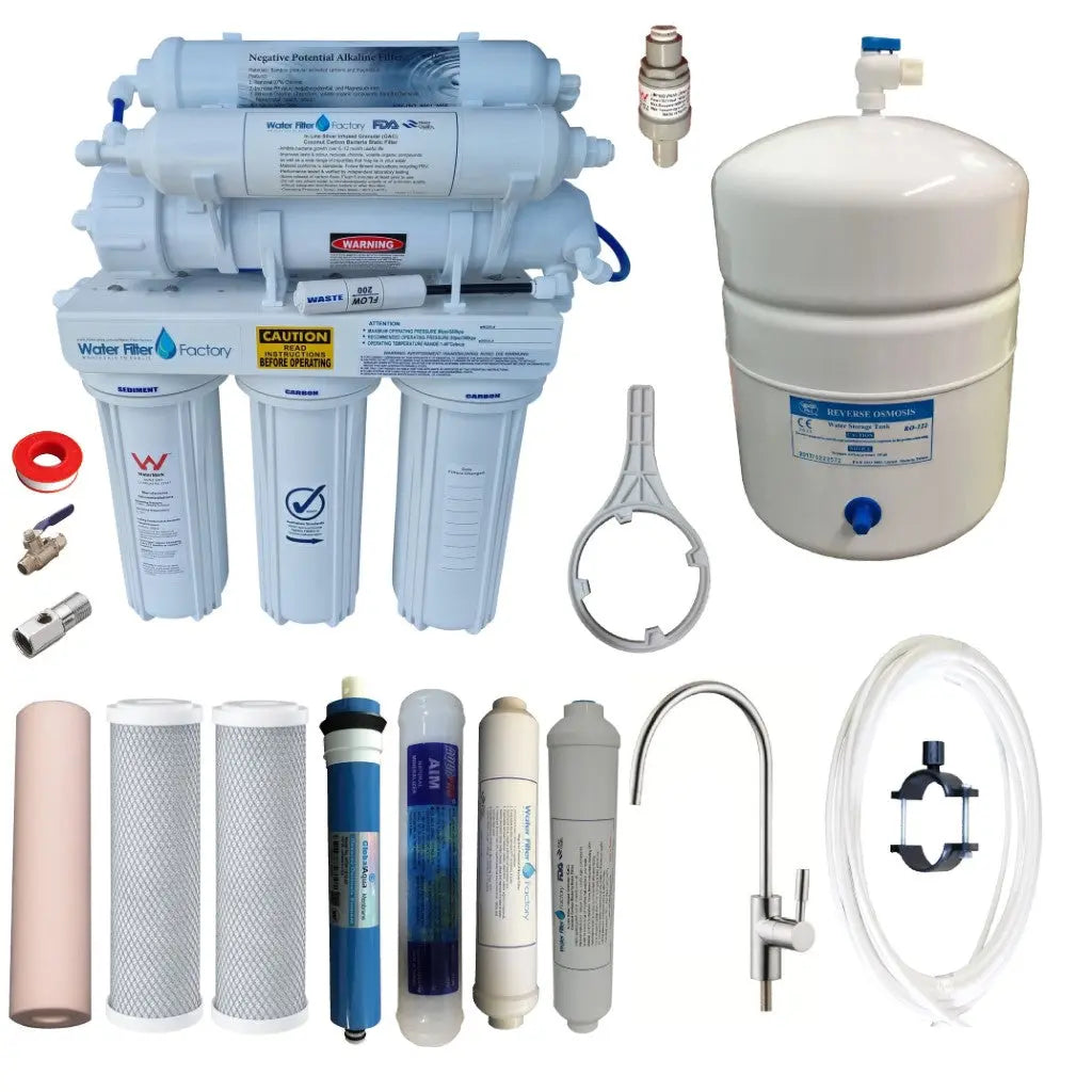 RON7-MAN 7 stage reverse osmosis water filter alkalising filters
