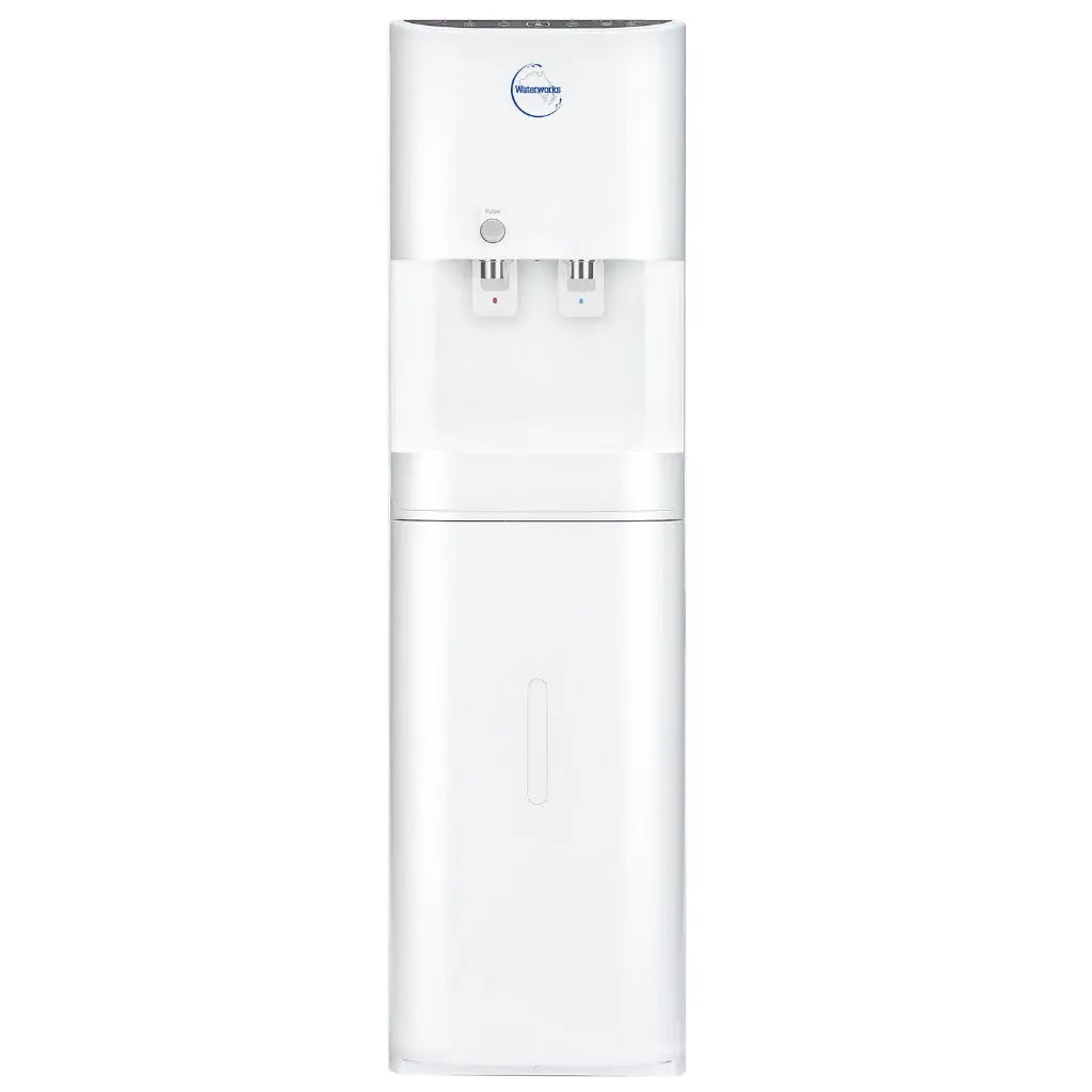 d25 waterworks cooler with cold hot mains filtered water front