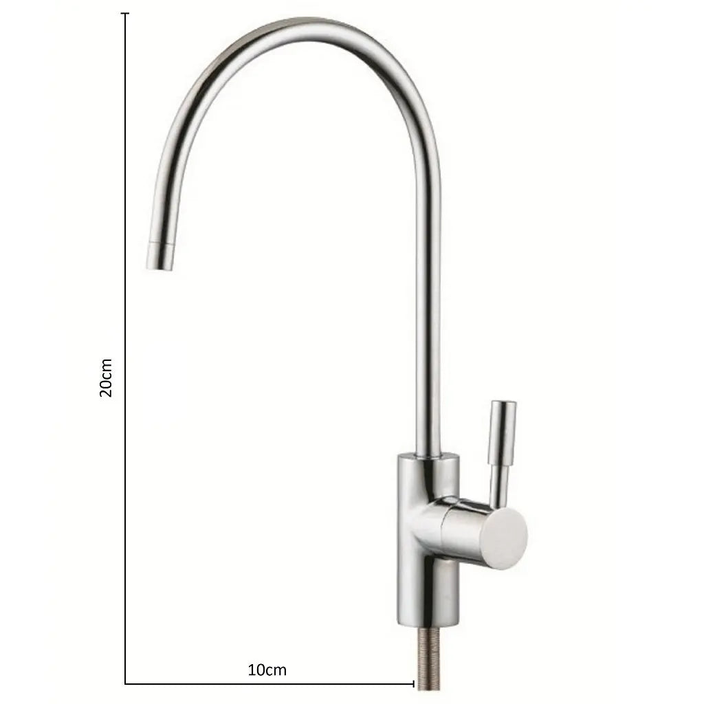 Modern stainless steel style faucet water filter RO small tap