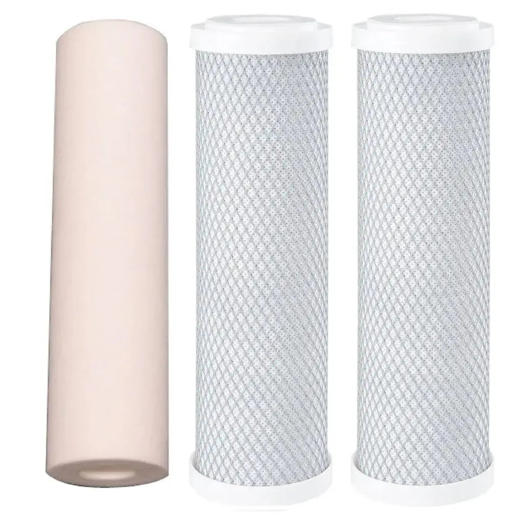 2x carbon pre filter sediment blocks for 7 stage reverse osmosis water filtration system