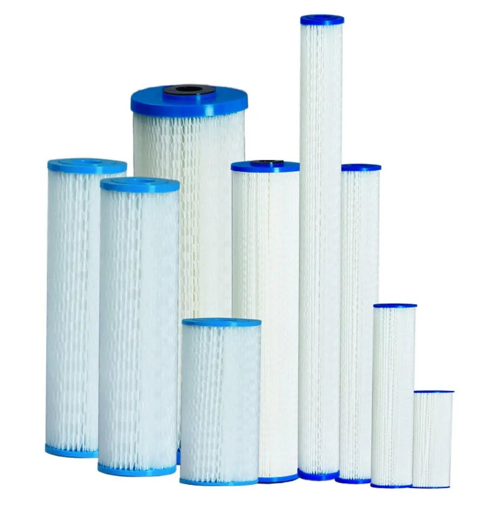 Pleated dirt sand washable reusable sediment water filter filters