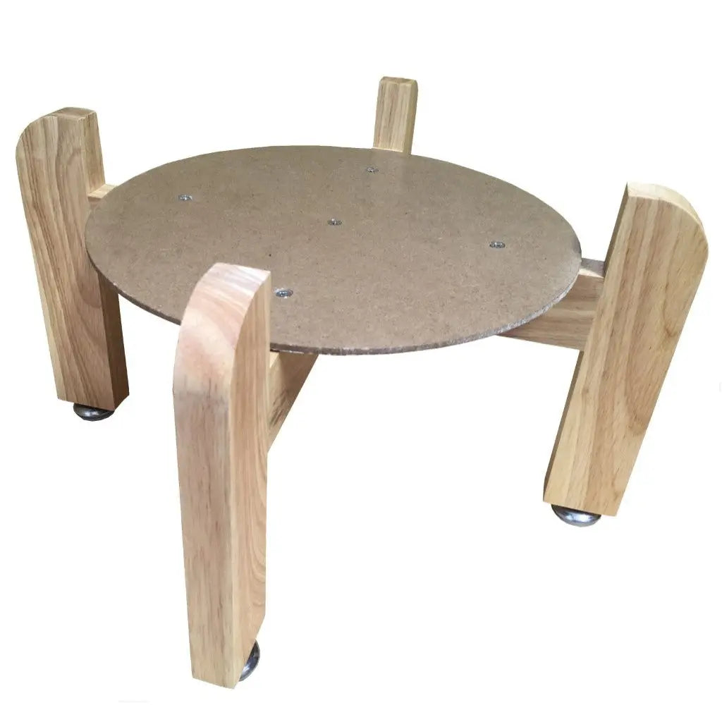 Well water crock wooden stand