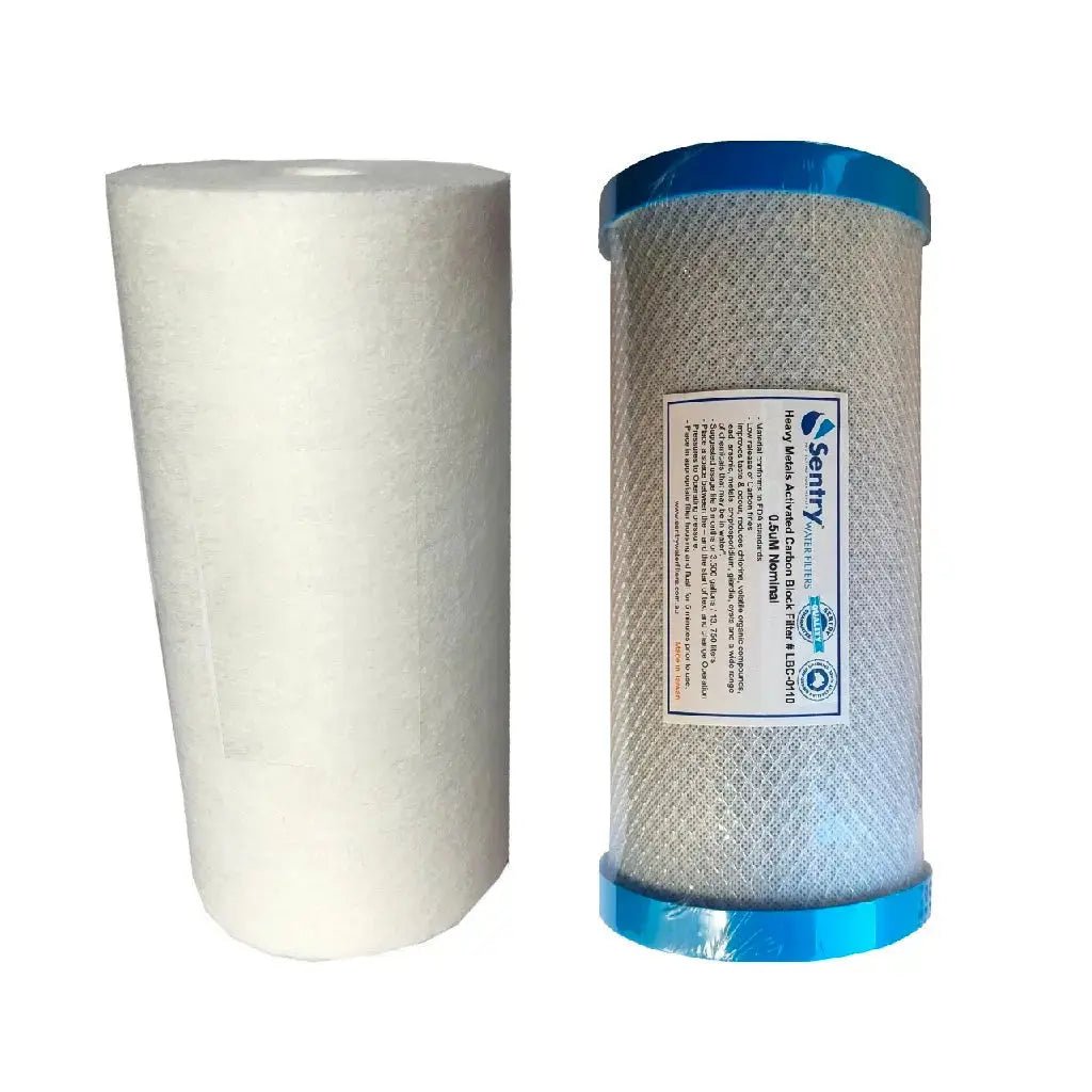 Spun Sediment and Heavy Metals reducing Carbon Block 10x4.5 Sentry