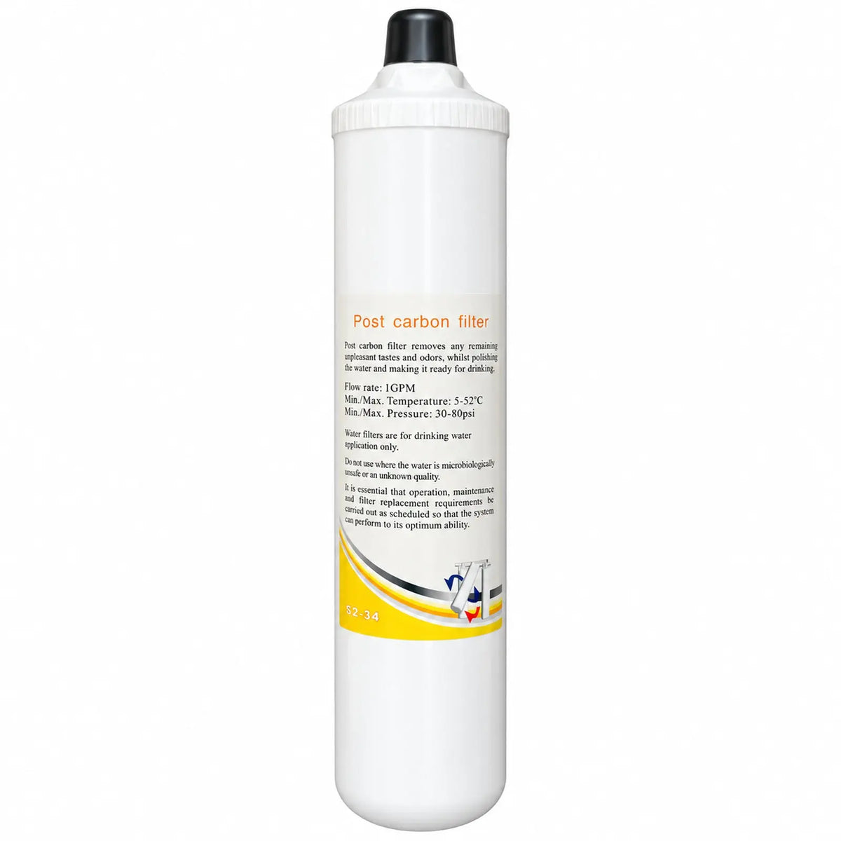 Lan Shan S2-34 quick change post carbon filter cartridge