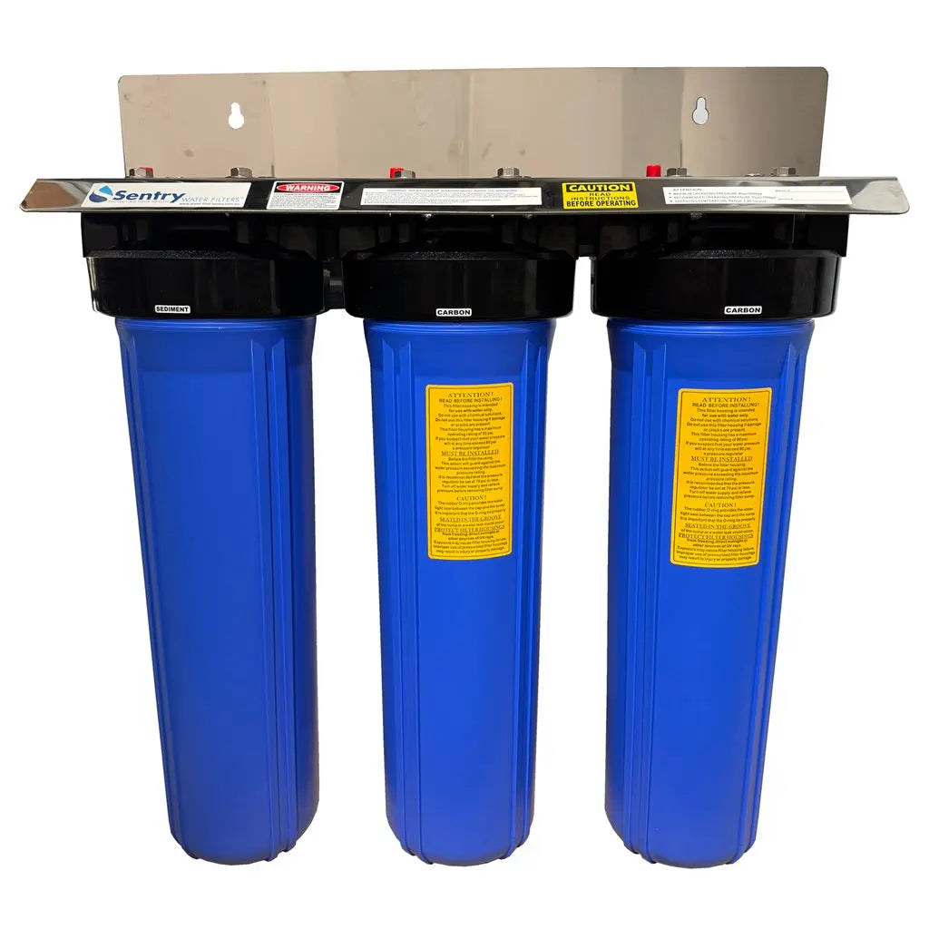 BB big blue triple whole house water filter Stainless Steel bracket
