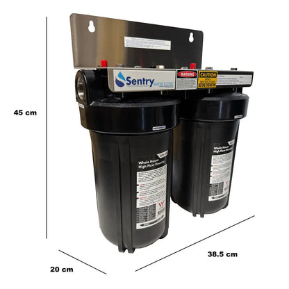 10"x4.5" Small Home | Whole House Water Filters | Sediment + Chlorine Sentry Water Filters