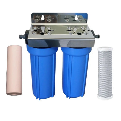 Heavy Duty Caravan Water Filter Boat Camping | Sediment + Carbon Filters CVH-2