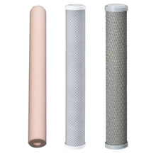 Load image into Gallery viewer, 20&quot;x2.5&quot; BB Blue Slim Mains Town Water Filter Cartridges Standard Volume Option
First Filter: Spun Sediment
Second Filter: Standard Carbon Block
Third Filter: 0.5uM Silver Infused Carbon Block
 Sentry Water Filters