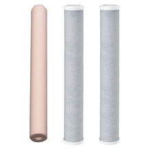 Load image into Gallery viewer, 20&quot;x2.5&quot; BB Blue Slim Mains Town Water Filter Cartridges Standard Volume Option
First Filter: Spun Sediment
Second Filter: Standard Volume Carbon Block
Third Filter: Standard Volume Carbon Block
 Sentry Water Filters