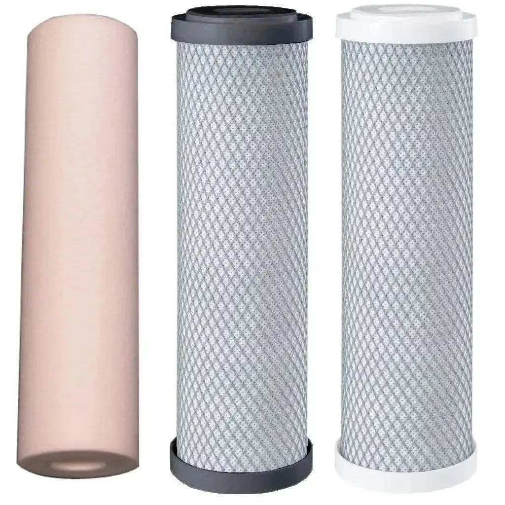 Sentry Water Filters 20x4.5 whole house home replacement filters sediment + LPD CBC + Carbonblock