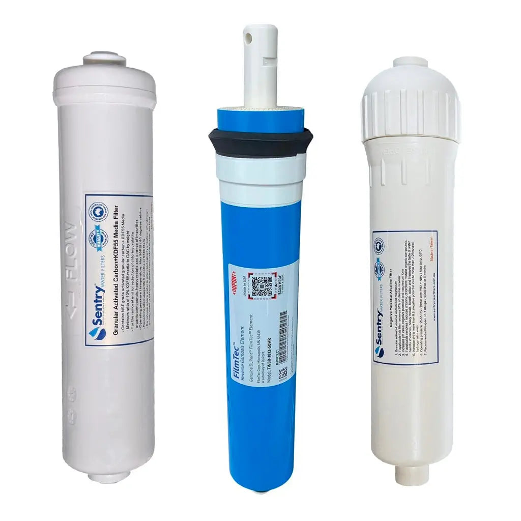 HRO 3AJ premium hand-held high volume alkalising reverse osmosis replacement filter pack with filmtec membrane