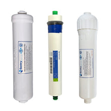 Load image into Gallery viewer, HRO 3AJ premium hand-held high volume alkalising reverse osmosis replacement filter pack with pentek membrane