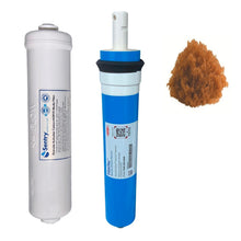 Load image into Gallery viewer, HRO 3DJ premium hand-held high volume reverse osmosis replacement filter pack with filmtec membrane and one DI resin refill