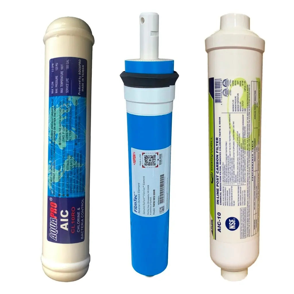 HRO Filters Reverse Osmosis Water Filters with Filmtec RO membrane High Volume 3G