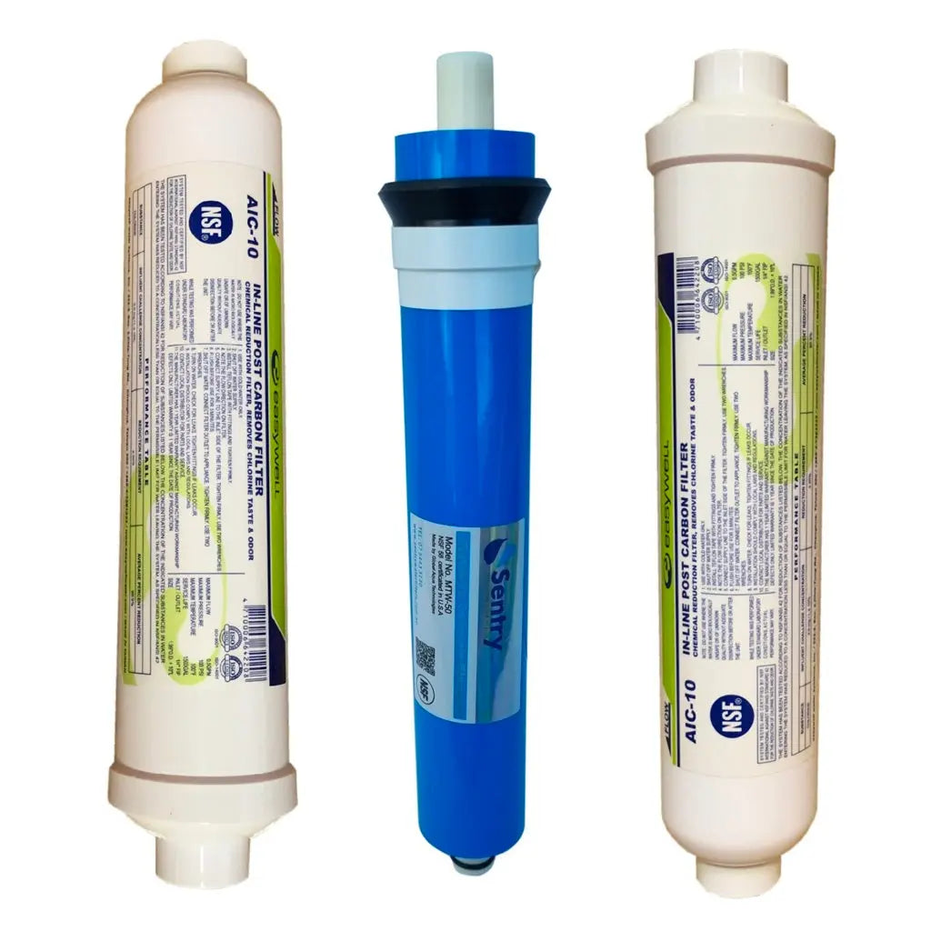 HRO Filters Reverse Osmosis Water Filters with Sentry RO membrane Standard Volume 3G