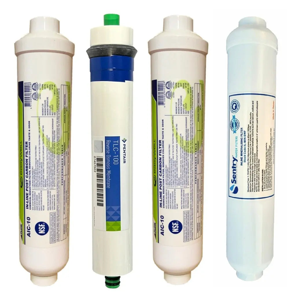 HRO Filters Reverse Osmosis Water Filters with Pentek RO membrane Standard Volume 4MG