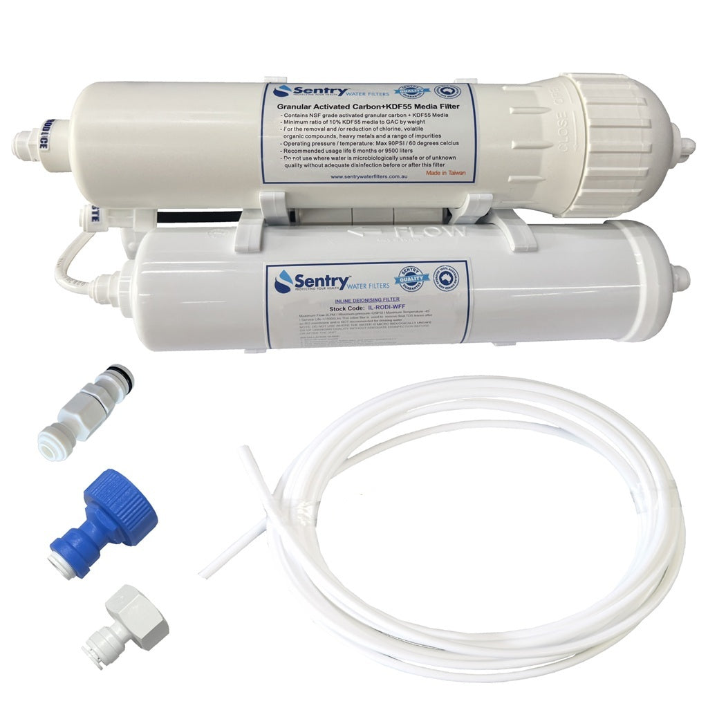 Sentry Water Filters HRO3 DJ High Volume Portable Handheld Filter installation kit with garden/laundry connection option