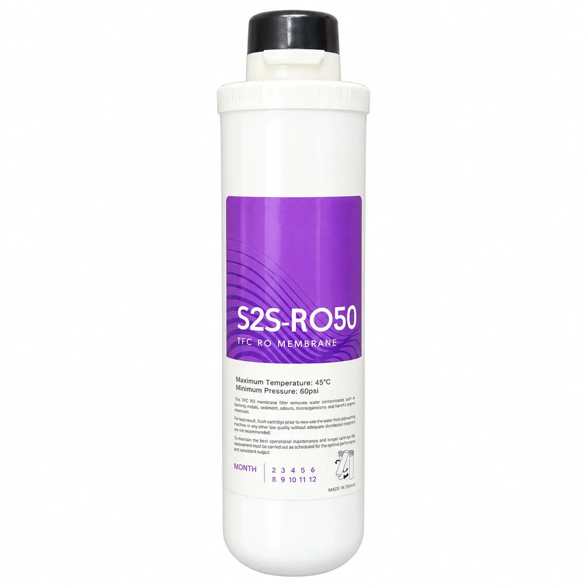Lan Shan S2S-RO50 short 50 GPD reverse osmosis membrane