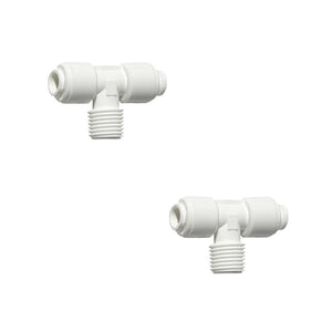 Sentry Water Filters Reverse Osmosis Quick fit T connectors 1/4"Tube to 1/4" Male to 1/4"Tube