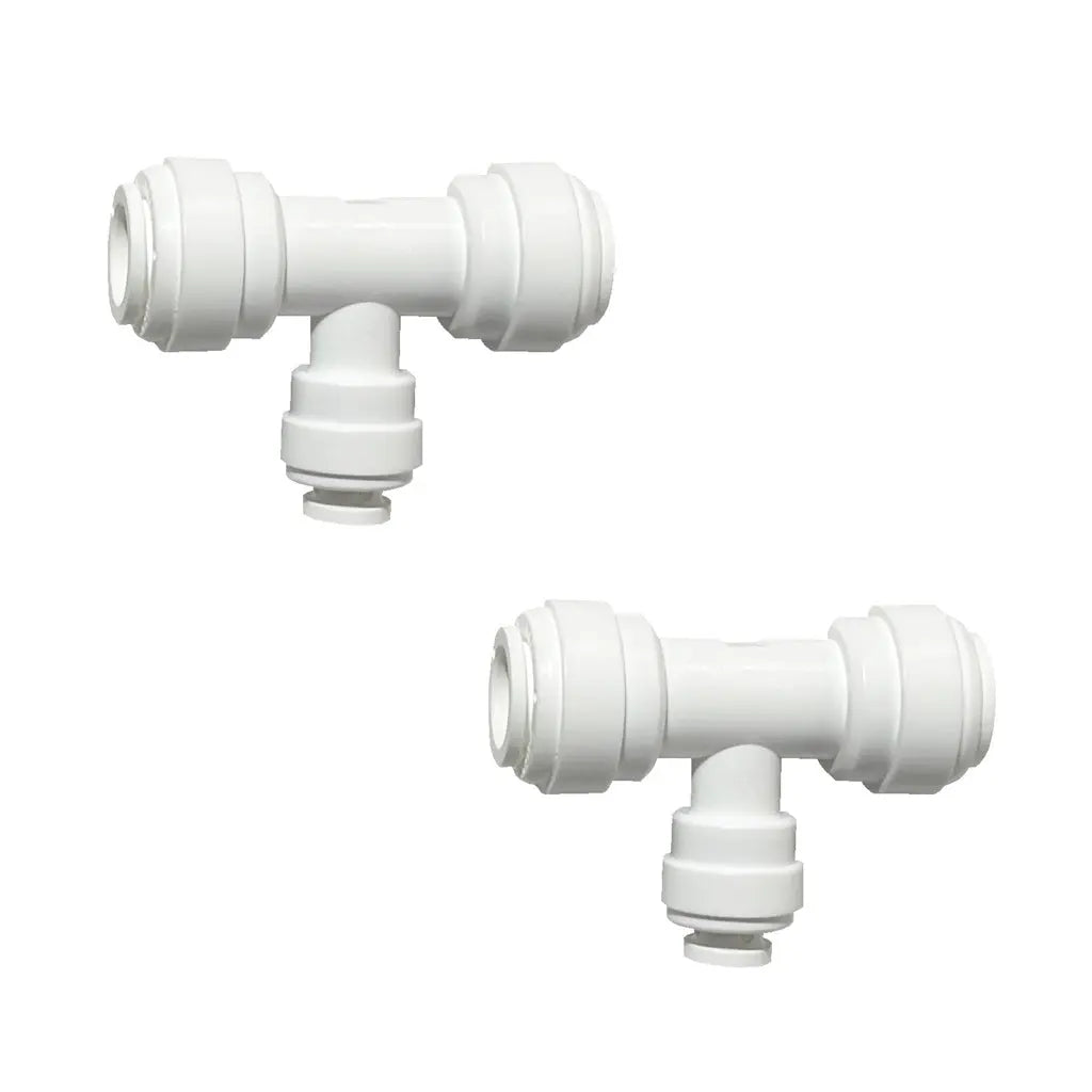 Sentry Water Filters Reverse Osmosis Quick fit T connectors 3/8"Tube to 1/4"Tube to 3/8"Tube
