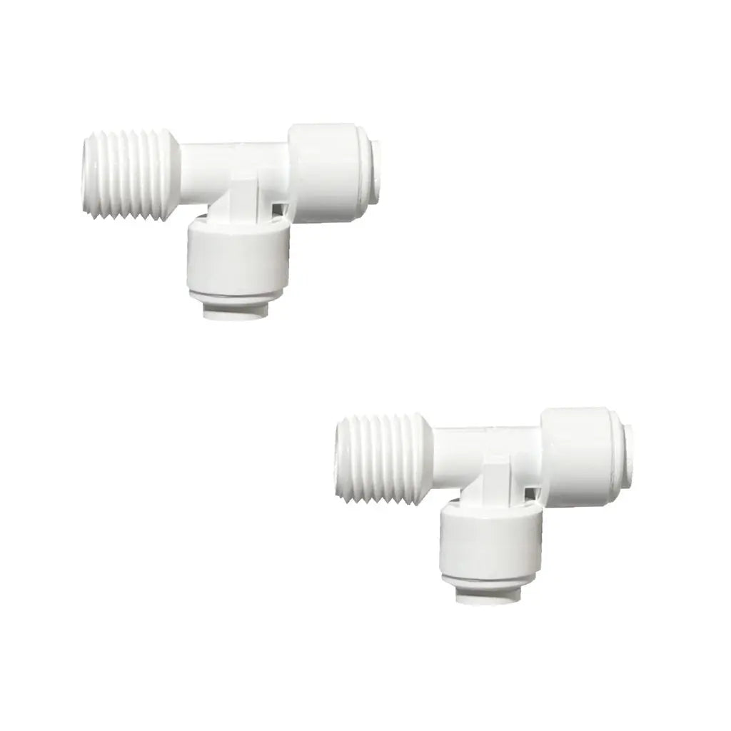 Sentry Water Filters Reverse Osmosis Quick fit T connectors 1/4"Male to 1/4"tube to 1/4"Tube