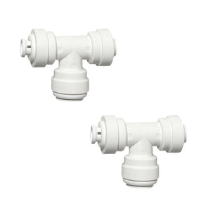 Sentry Water Filters Reverse Osmosis Quick fit T connectors 1/4"Tube to 3/8 Tube to 1/4"Tube